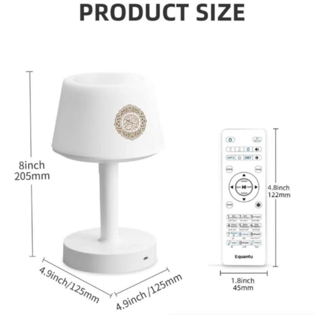 Quran Smart Touch Led Lamp Bluetooth Speaker with Remote