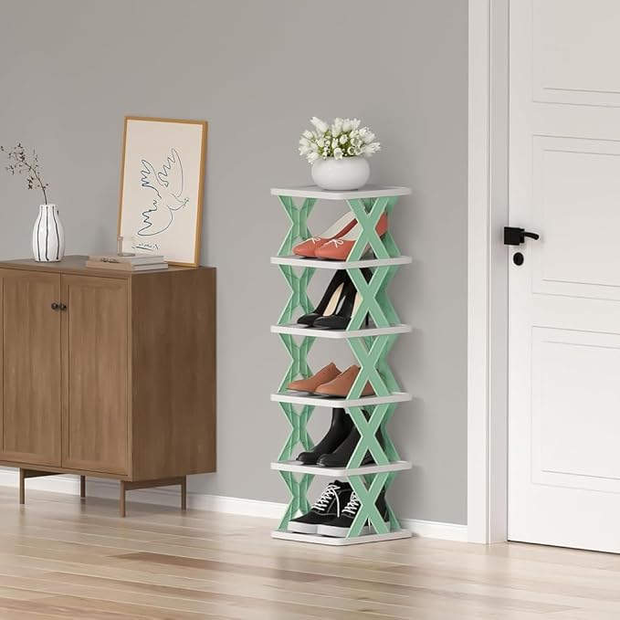 X-Shaped Shoe Rack