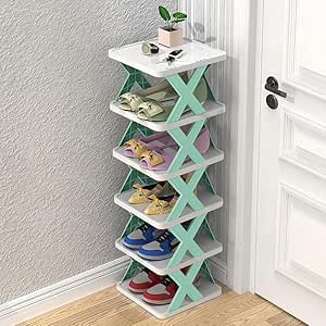 X-Shaped Shoe Rack